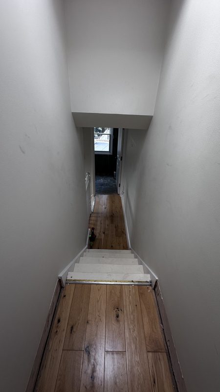 The hall during the work.