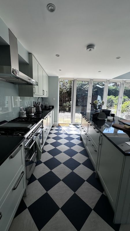 The old galley kitchen before the work