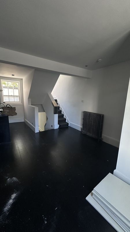 The ground floor stair, before the work