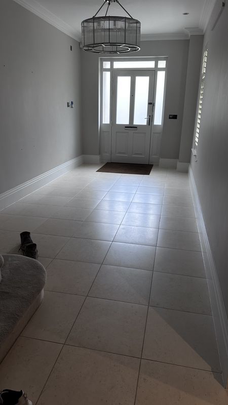 The entrance hall, before the work
