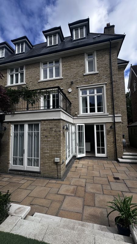 The back of the house and the terrace, before the work