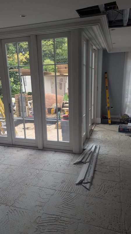 New glazed doors to the garden