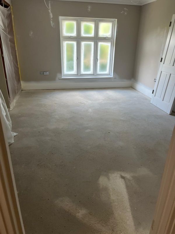 A bedroom with its new window