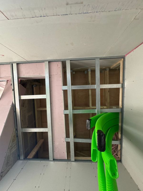 New stud walls for an ensuite
